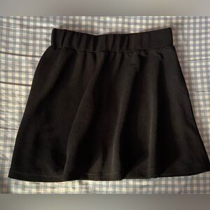 Black Mini Tennis Skirt